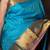 Blue saree with pink blouse