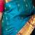 Sky blue silk saree