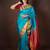 Sky blue kanjivaram silk saree