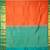 Orange pure touch silk saree