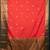 Orange designer semi soft silk saree