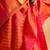 Dual tone orange silk saree