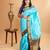 Skyblue silk saree