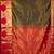 Green designer brocade semi silk saree