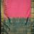 Pastel pink and green semi silk saree