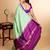 Pastel green silk saree