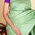 Pastel green silk saree