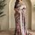 Light Pink silk blend Kalamkari Printed Saree