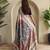 Light Pink silk blend Kalamkari Printed Saree