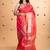 Pinkish orange pure silk saree
