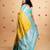 Sampanga lime green pure silk saree