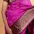 Pink and wine maroon soft silk saree