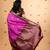 Pink and wine maroon soft silk saree