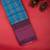 Blue and pink retta pettu kanchi cotton saree