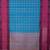 Blue and pink retta pettu kanchi cotton saree