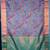 Pastel lavender digital printed semi silk saree