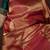 Maroon borderless kanchipuram silk saree