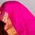 Pink silk saree with golden border