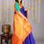 Blue colour pattu saree