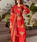 Kabool mahagony work suit set