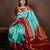 Pastel blue pattu saree