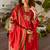 Kabool mahagony work suit set