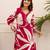 Kabool cherry printed kurta pant set