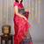 Blue and pink korvai pure silk saree