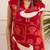 Kabool ruby printed kurta pant set