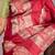 Red multicolor pure silk saree
