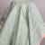 Sage green borderless silk saree