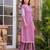 Shiba orchid embroidered kurta pant set