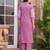Shiba orchid embroidered kurta pant set