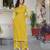 Shiba citrine embroidered kurta pant set