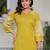 Shiba citrine embroidered kurta pant set