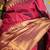 Maroon and gold saree