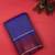 Blue and maroon pure touch silk saree
