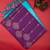Purple borderless pure touch silk saree