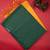Bottle green and mustard pure touch silk saree