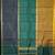 Black green and fenugreek mubbagam silk saree