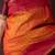Golden orange pure silk saree
