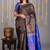 Grey silk saree