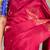 Blue and pink combination silk saree