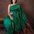 Green and maroon kanjivaram borderless silk saree