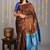 Brown colour pattu saree