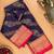 Jamun purple and red semi silk saree