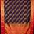 Jamun purple and red semi silk saree