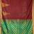 Maroon temple border semi silk saree