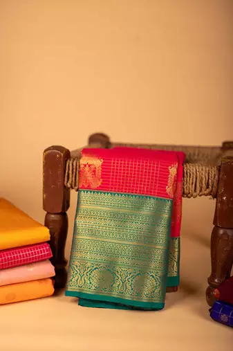 Pink semi soft silk saree