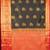 Black and red traditioanl semi silk saree